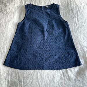 Uniqlo Navy Lace Tank Top